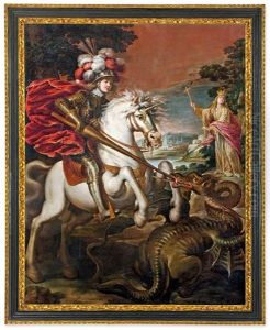 Saint George Defeats The Dragon by Francisco Fernandez