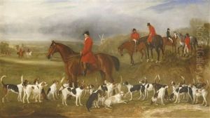 Huntsmen With Hounds by John Ferneley Jr.