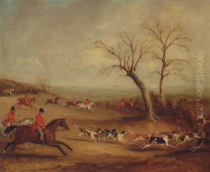 Captain White Hunting With The Quorn, Near Brooksby Hall Captain White Hunting With The Quorn, Near Brooksby Hall