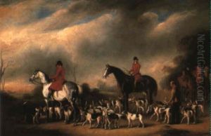 A Meet Of The York And Ainsty With George Lloyd And W. Naylor, Huntsman by John Ferneley Jr.