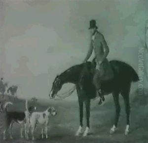 A Gentleman Out Hunting With His Hounds by John Ferneley Jr.
