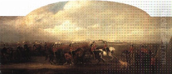 The Duke Of Wellington Reviewing The Dragoon Guards - view 1