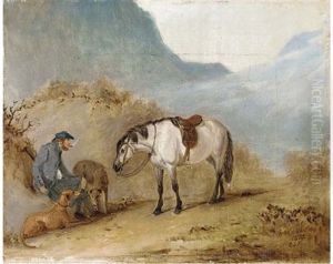 A Rest On The Pass by Claude Lorraine Ferneley