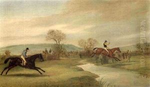 Cheltenham Annual Grand Steeplechase by Claude Lorraine Ferneley