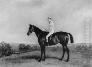 Portrait Of Mr. John Holman On His Steeplechaser "dragsman"
