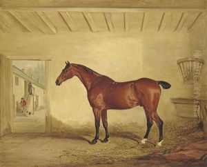 The Bay Hunter Draper, In A Stable by John E. Ferneley