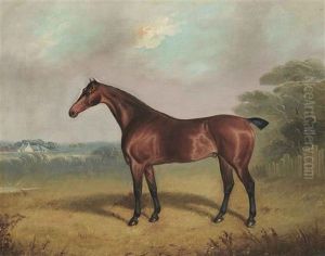 A Favourite Chestnut Hunter Namur In An Extensive Landscape, With A Cottage Beyon; Three Further Equestrian Portraits Of Bessie, Castor, And Arion (4 Works)