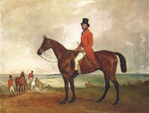 Sir Francis Grant On Grindal, At Six Hills, Melton Mowbray by John E. Ferneley
