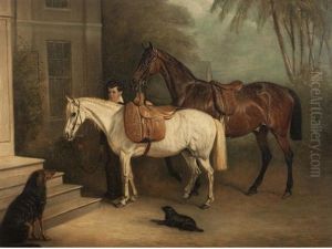 Horses And Groom