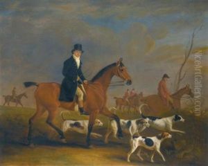 Henry Combe Compton (1789-1855) Mounted On Bay Hunter, With Hounds by John E. Ferneley