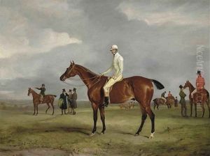 Clinker With Captain Horatio Ross Up, Radical With Captain Douglas Up And Other Horses Beyond