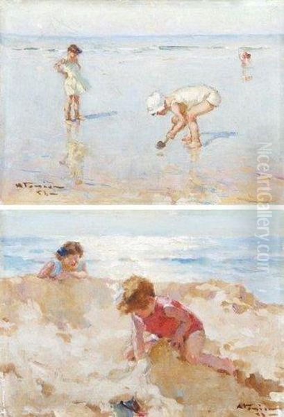 Enfants Sur La Plage. - view 1