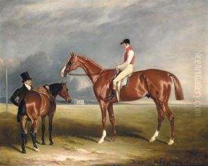 "velocipede", A Chestnut Racehorse, The Property Of William Armitage, With William Scott Up And Trainer John Scott by John E. Ferneley