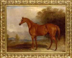 A Chestnut Hunter In A Landscape