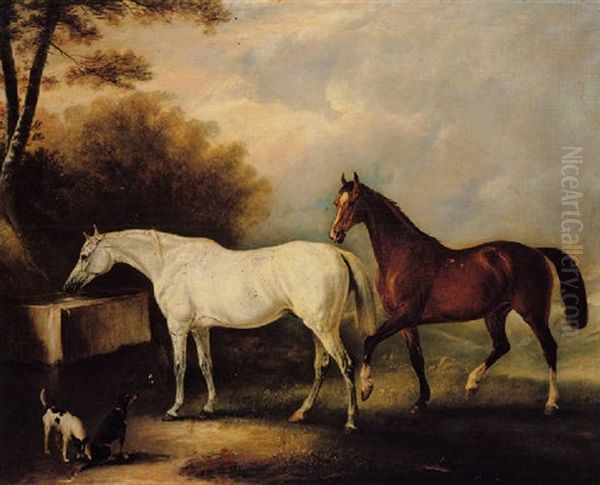 Sir John Thorold's Horses At Syston - view 1