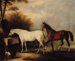 Sir John Thorold's Horses At Syston Sir John Thorold's Horses At Syston