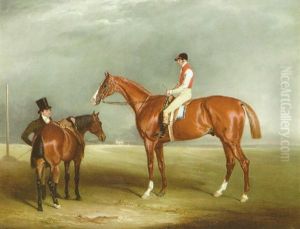 Mr. Armitage's "velocipede" With William Scott Up And Trainer John Scott Standing By A Hack Mr. Armitage's "velocipede" With William Scott Up And Trainer John Scott Standing By A Hack