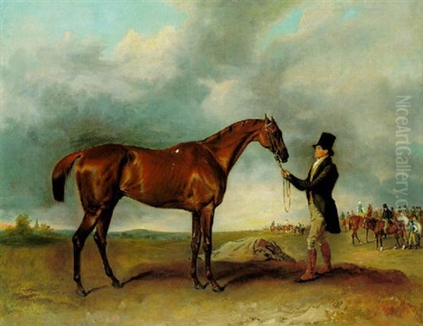 "st. Giles", Winner Of The 1882 Derby With His Trainer - view 1