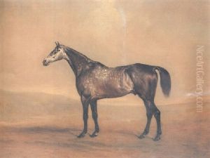"mispa" A Grey Hunter In A Landscape by John E. Ferneley