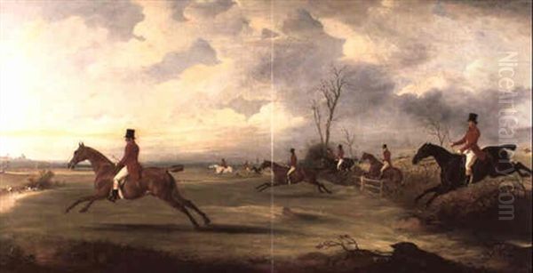 Henry Wormald With The Raby Hunt, Bedale                    Club In The North Riding Of Yorkshire - view 1