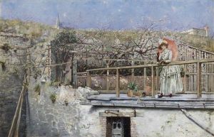 The Red Parasol by William Feron