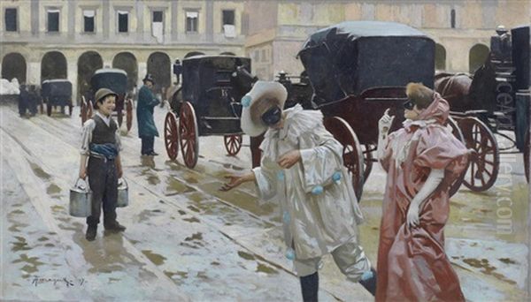 Carnival, Piazza Della Scala, Milan - view 1