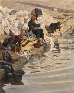 Wascherinnen In Pallanza, Lago Maggiore Wascherinnen In Pallanza, Lago Maggiore