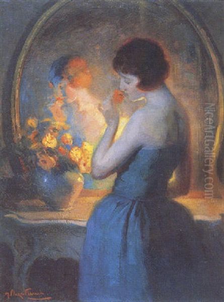 Jeune Femme Au Miroir - view 1