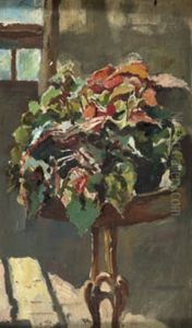 Centro De Flores Sobre Velador by Alejandro Ferrant Y Fischermans