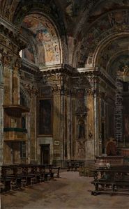 Interno Della Chiesa Di Sant'antonio Abate