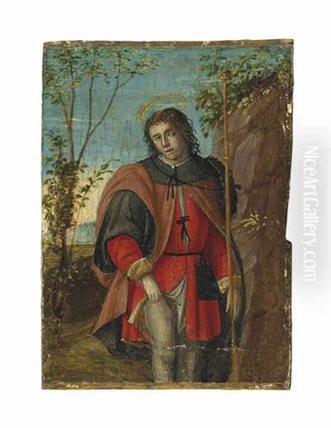 Saint Roche In A Mountainous Landscape - view 1