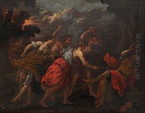 Le Baccanti Sdegnate Uccidono Orfeo by Giovanni Andrea de Ferrari