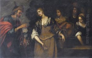 Rebecca E Eliezer Al Pozzo by Giovanni Andrea de Ferrari