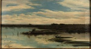 Pescatore In Palude by Giovanni Battista Ferrari