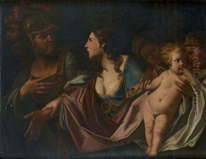 Les Adieux D'hector A Andromaque Et A Son Fils Astyanax by Luca Ferrari