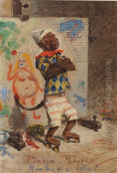 Pinxio Futurio, The Ape As A Painter - view 1