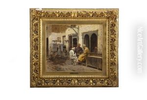 Orientalist Painting by Arthur von Ferraris