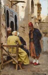 Les Joueurs, Vieille Rue Du Caire by Arthur von Ferraris
