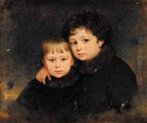 Portrait D'enfants by Arthur von Ferraris
