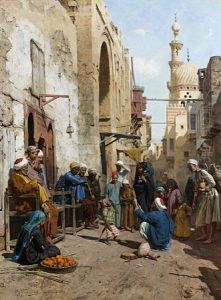 A Cairo Street by Arthur von Ferraris