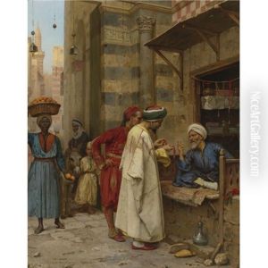 Driving A Bargain, Cairo by Arthur von Ferraris