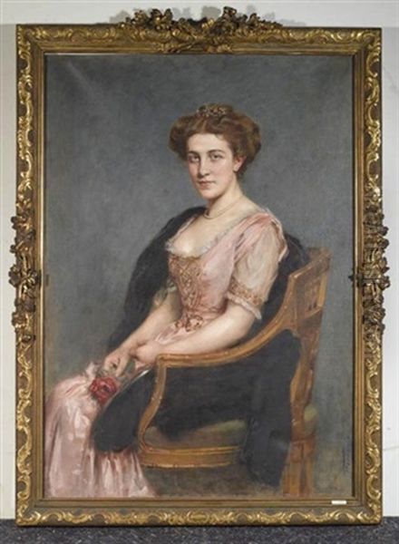 Bildnis Von Einer Dame Mit Rose - view 1
