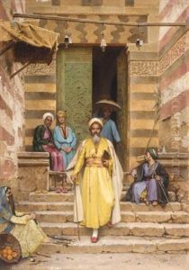 At The Door Of The Mosque by Arthur von Ferraris
