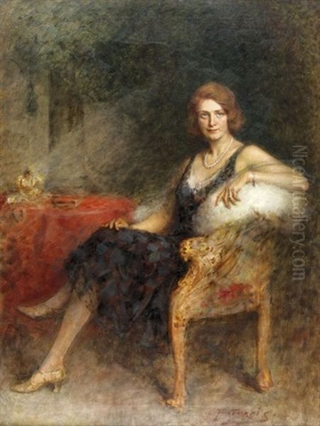 Portrat Einer Eleganten Dame - view 1