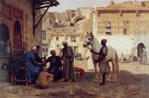 Negotiations In The Market Place by Arthur von Ferraris