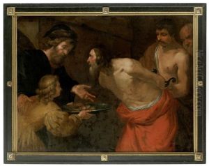 Der Hl. Johannes Der Taufer Wird Zu Seinem Martyrertod Gefuhrt by Orazio Ferraro