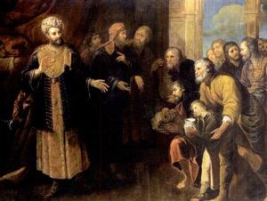 Joseph Accueillant Ses Freres A La Cour De Pharaon (gen, 43:15 & Suiv.) by Orazio Ferraro