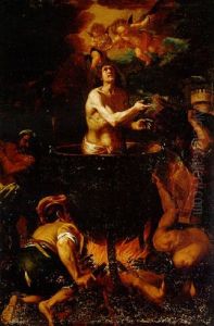 El Martirio De San Juan Evangelista by Orazio Ferraro