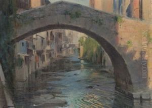 Paisaje Urbano Con Rio by Antonio Ferrater Feliu