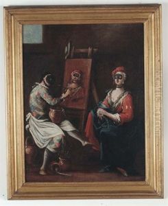 Pittore Fa Il Ritratto A Colombina Pittore Fa Il Ritratto A Colombina